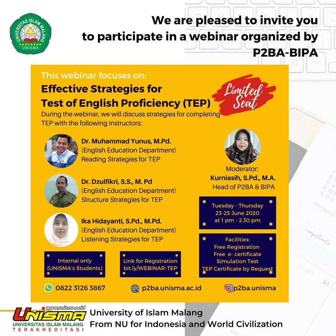Effective Strategies for Test of English Proficiency (TEP)