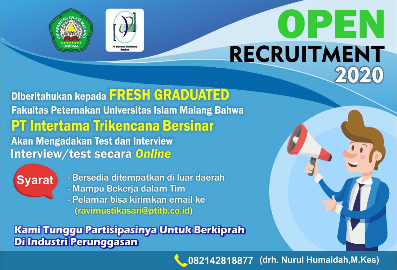 Open Recruitment 2020 PT Intertama Trikencana Bersinar