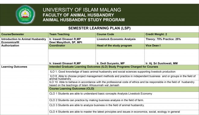 basic animal husbandry statistics 2025 - pwonlyias... SLP Introduction to Animal Husbandry Economics - Fakultas Peternakan