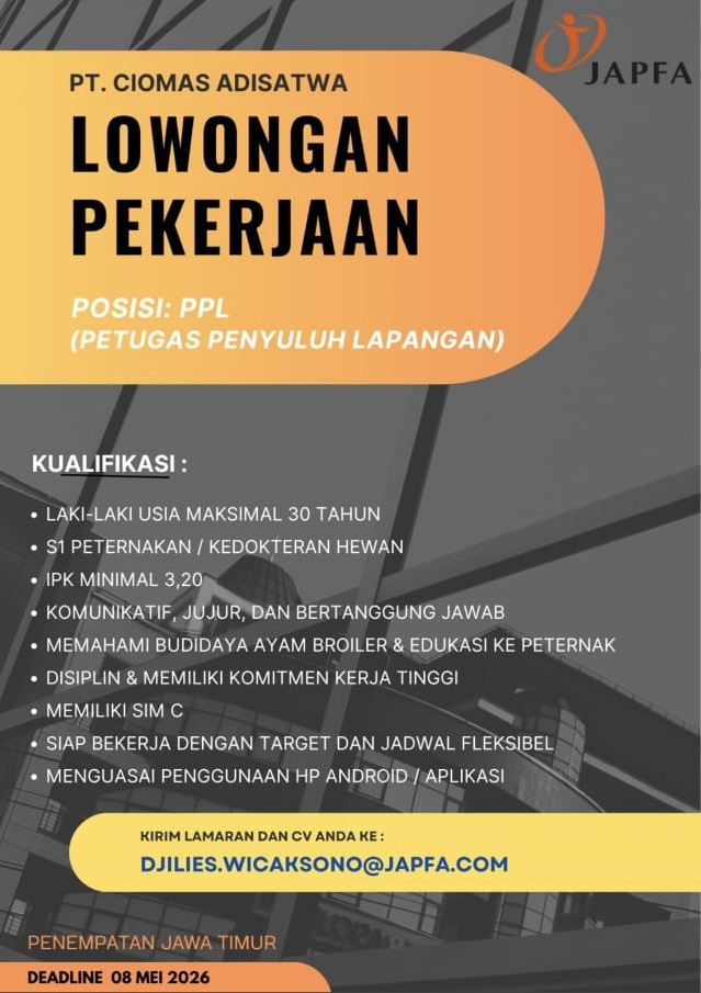 PT CIOMAS ADISATWA (JAPFA GROUP) Fapet